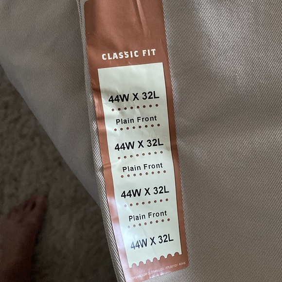 Mens HAGGAR BEIGE PANTS - Picture 4 of 5